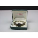 A vintage 1970's 17 Jewel Imado wristwatch with hallmarked 925 sterling silver strap.