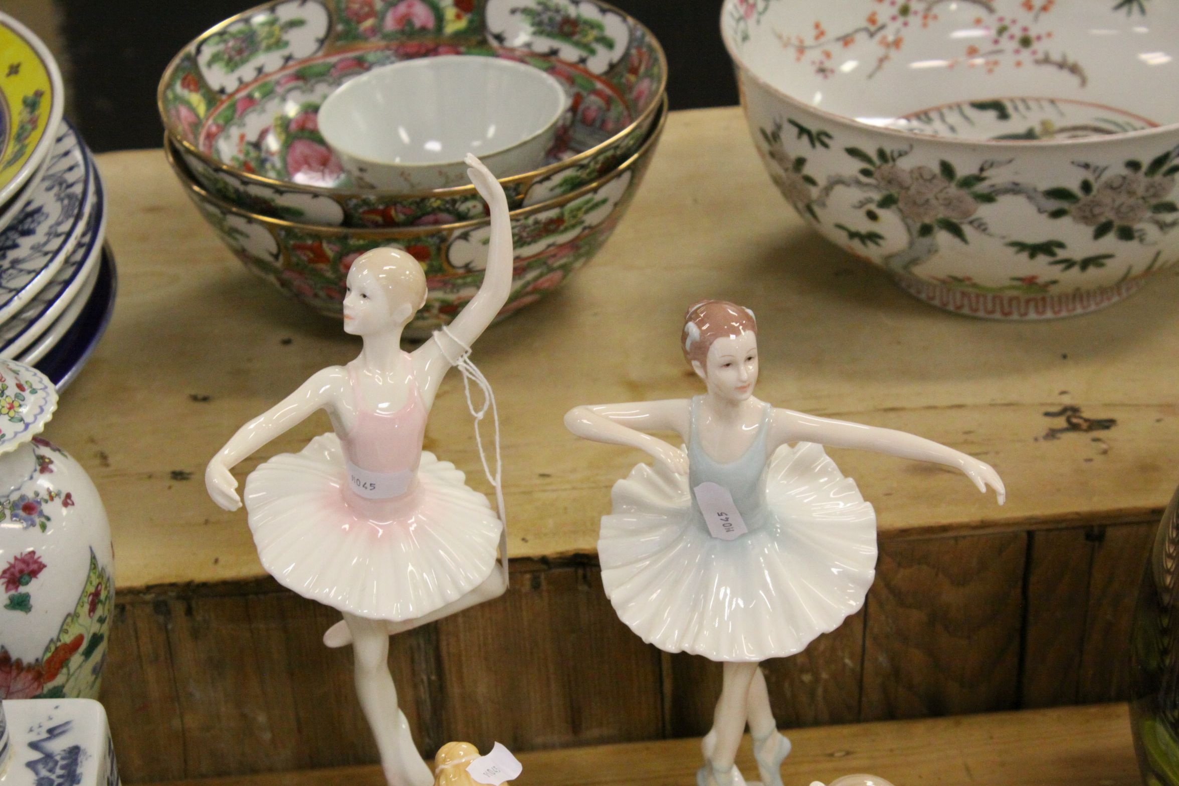 Six Worcester Studio figures of Ballerinas in various poses. - Image 2 of 4