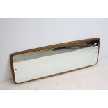 Mid 20th century Teak Framed Mirror, 96cms x 36cms