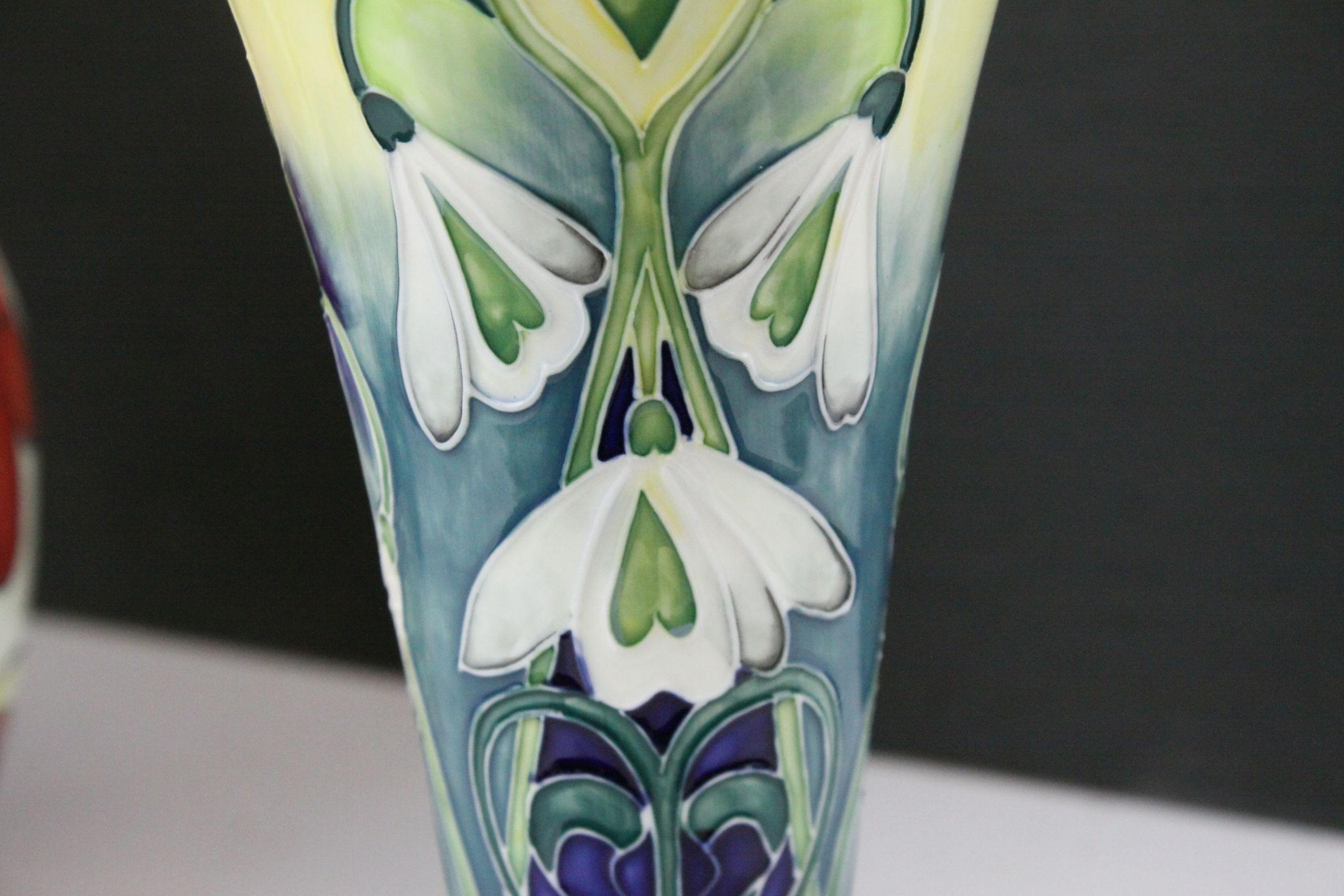 The Old Tupton Ware Vases with tube-lined decoration, one with Art Deco design by Jeanne McDougall - Image 4 of 9