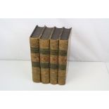 Books - Four Volume Set of Leather Bound ' The Works of William Shakespeare ' published by Bickers &