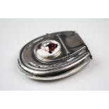 Silver Plated Vesta Case in the form of a Horse Shoe