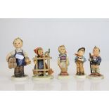 Five Goebel Hummel Figures (one a/f)