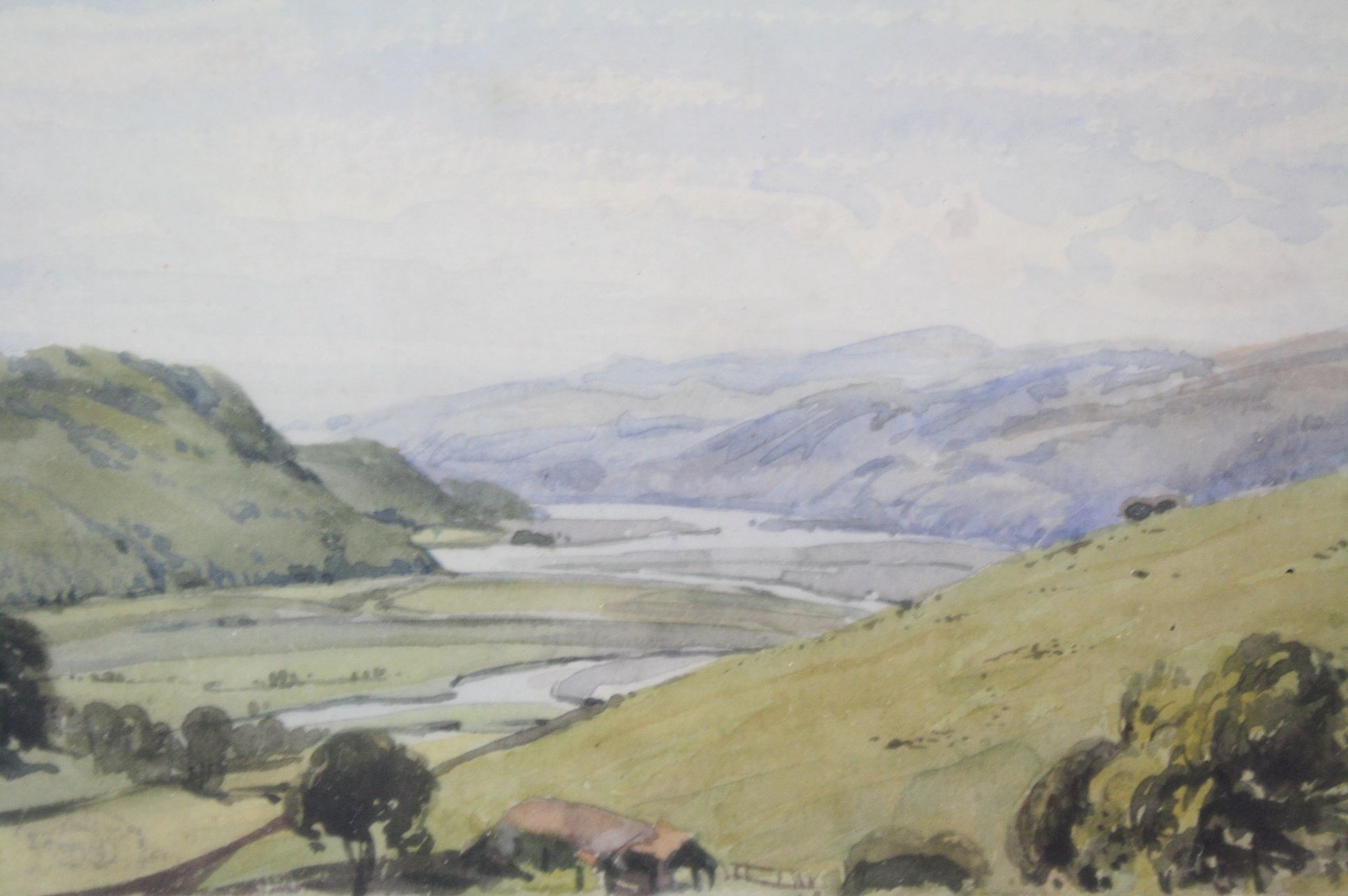 English School, 20th Century, The River Severn, Watercolour, 11.5 x 17.5cm, Provenance: from the - Image 4 of 5