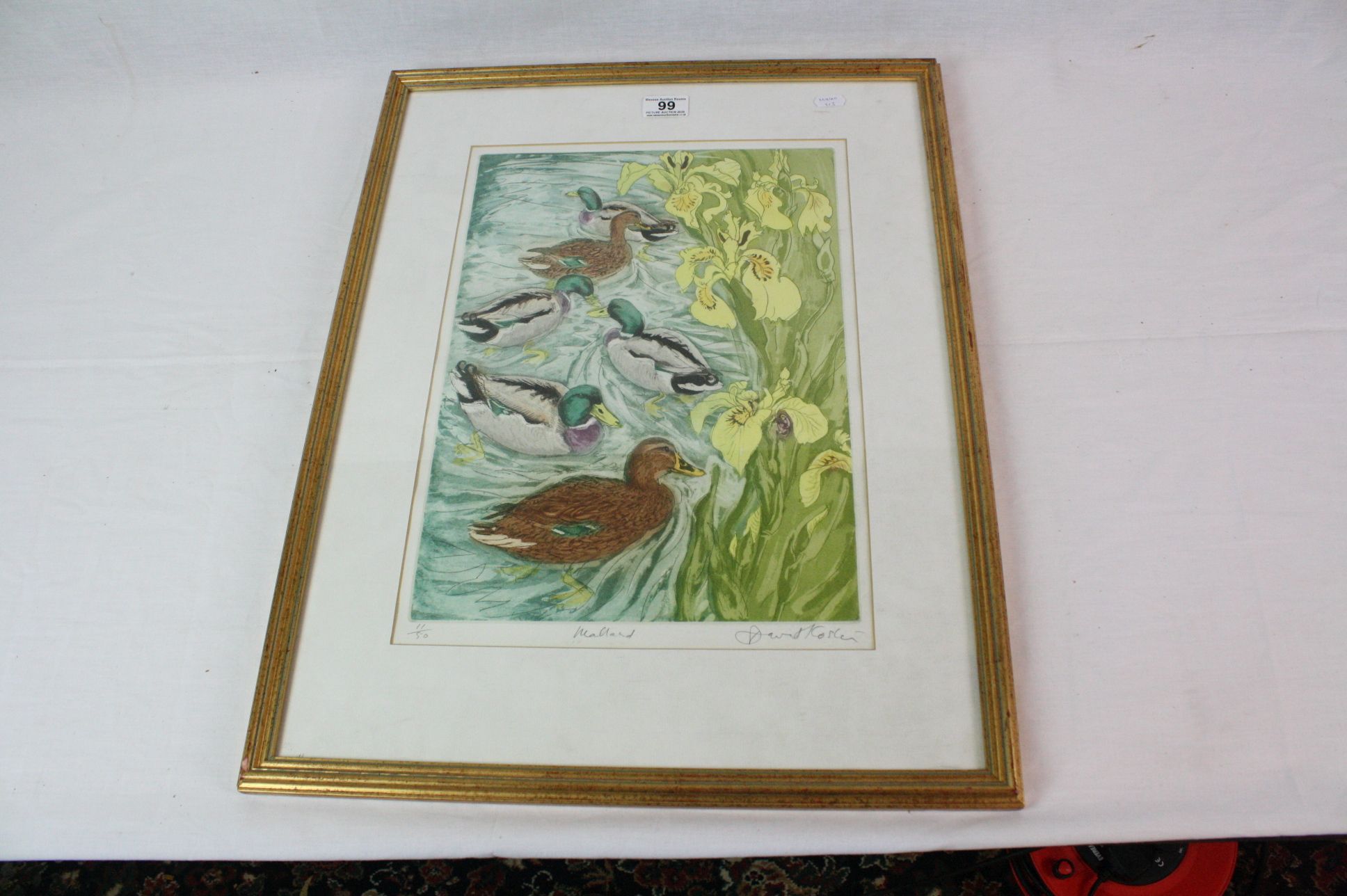 David Koster (1926-2014) Mallard, limited edition print 11/50, signed numbered and titled in pencil,