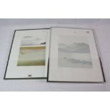 Gwyn Roberts, Two Signed Limited Edition Etchings titled ' Trai ' no. 20/150 and the other no. 29/