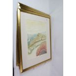 Robert Barnes (born 1947) Set of Three Signed Limited Edition Etchings titled ' Hillside I ',