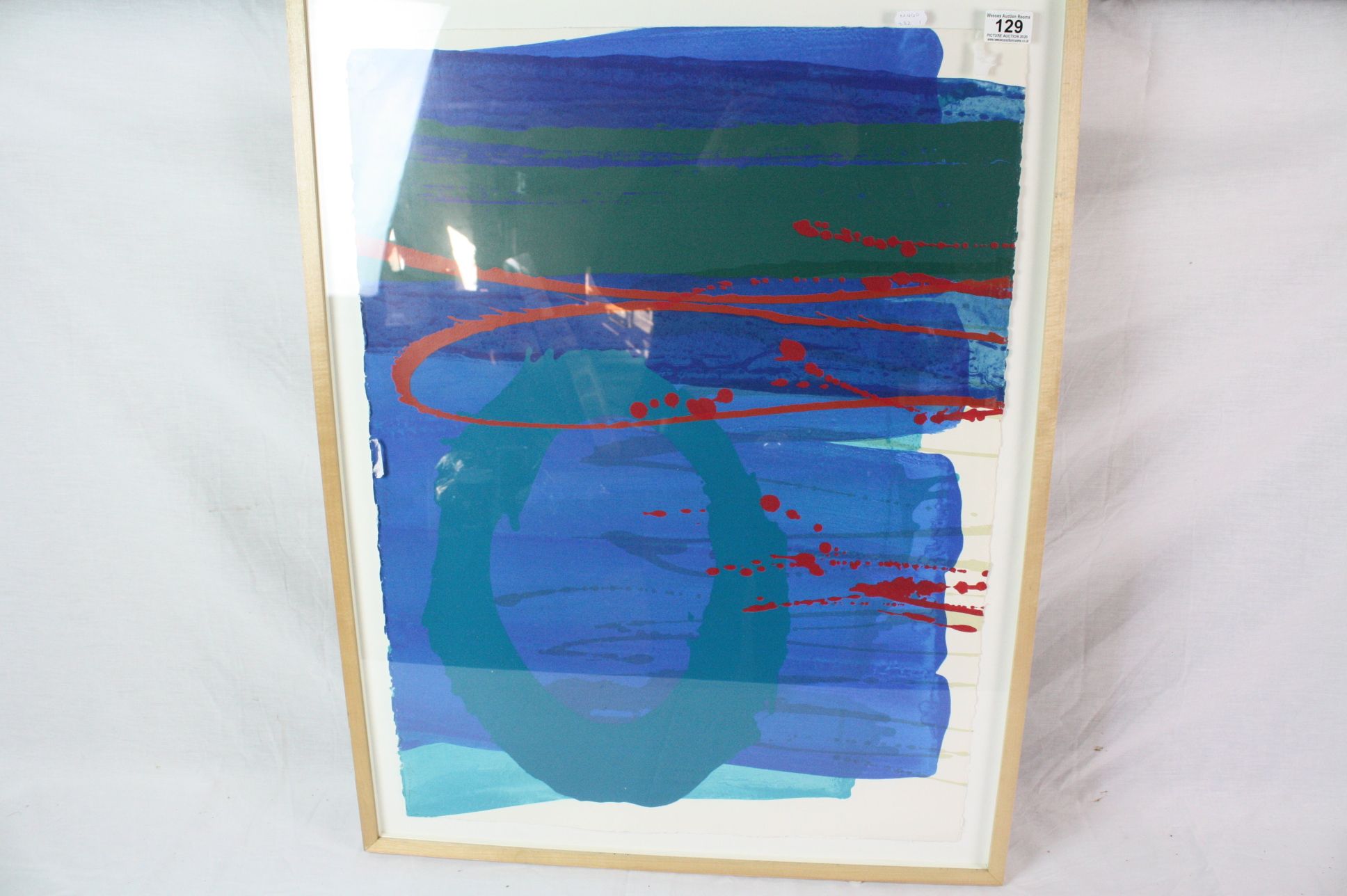 Charlotte Cornish (contemporary) Passing, abstract limited edition print, 19/95, signed and numbered