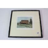 Piers Browne (born 1949), Signed Limited Edition Coloured Etching titled ' Now hollow fires burn out