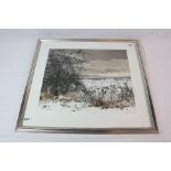 Phil Greenwood (born 1943) Signed Limited Edition Etching and Aquatint titled ' Snow Thorn ', no.