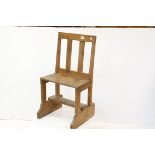 19th century Pine Chair with narrow seat