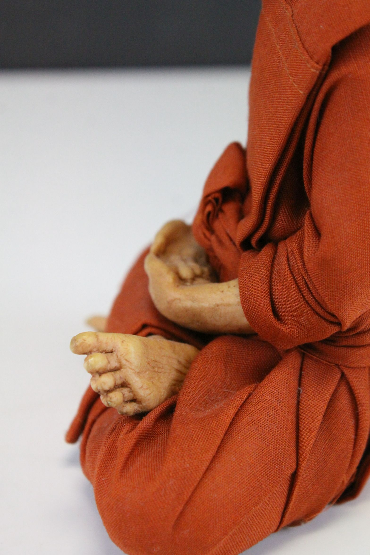 Model of a Buddhist Monk in the Lotus Position, 15cms high - Image 3 of 6