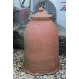 Terracotta Bell Shaped Rhubarb Forcer with Lid, 65cms high