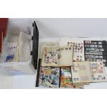 Quantity of Stamps including Two Stock Books, Three Albums and Various Loose Pages of GB,