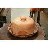 Terracotta Dairy Style Bowl with a Terracotta Cloche