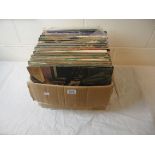 Box of Vinyl LP's, various eras and genres
