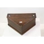 19th / Early 20th century Mahogany Unusual Shaped Lidded Box, 50cms wide