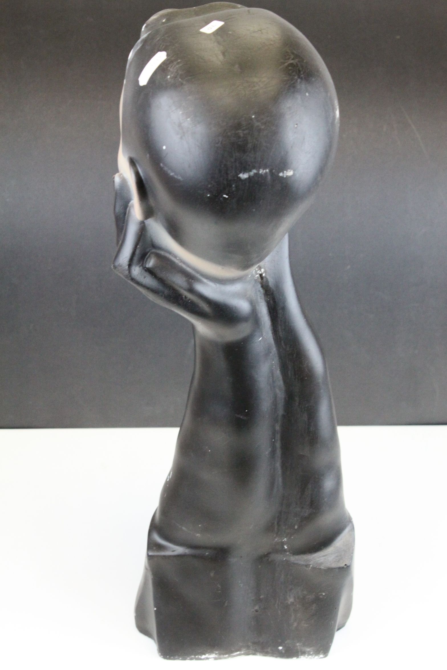 Shop Display ' Christian Dior ' Ceramic Advertising Model of a Lady's head being held by a Pair of - Image 6 of 7