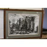 After Giovanni Battista PIRANESI. Engraving 'Altra Veduta del tempo Della Sibilla in Tivoli',