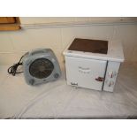 Vintage ' Bellina ' Table Top Cooker and Hot Plate, 30cms together with Magicair Fan