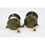 Pair of Victorian Brass Multiplying Reels