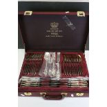 A cased Soligen model 25/540 cutlery set with original warranty and price.