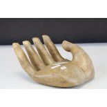 Carved Wooden Hand, 21cms wide