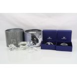 Collection of Swarovski crystal shells. (not in original boxes)
