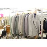 Nine Gentleman's Wool Tweed Jackets including Harris Tweed, Caro Citterio, Zeigo and six others