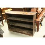 Late 19th / Early 20th century Elm Shelves, 98cms wide x 66cms high