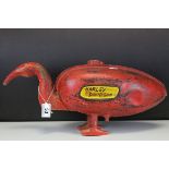 Petrol Can in the form of an unusual Bird and marked ' Harley Davidson ', 50cms long