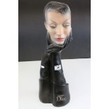 Shop Display ' Christian Dior ' Ceramic Advertising Model of a Lady's head being held by a Pair of