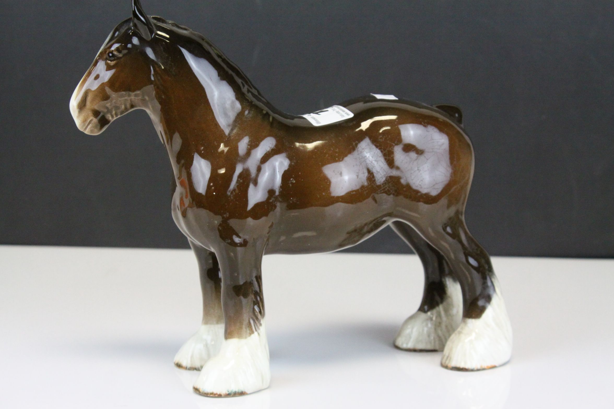Beswick Brown Shire Mare, model no. 818 together with a USSR Tiger - Image 7 of 10