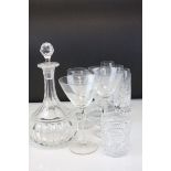 Collection of Glasses including Cut Glass and Champagne / Cocktail Glasses