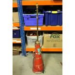 A vintage Bristol Corporation fire extinguisher converted to a stanadard lamp.