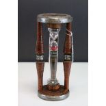 Egg Timer made from a Vintage Wooden Mill Bobbin, 23cms high
