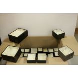 A large quantity of insect and butterfly mounting boxes with glass tops.