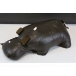 Liberty's Style Leather Hippo, 42cms long