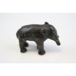 Antique Bronze of a Small Elephant