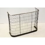 Late 19th / Early 20th century Wirework Nursery Fireguard. 91cms wide x 69cms high