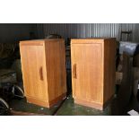 Pair of Mid 20th century Oak Bedside Cabinets