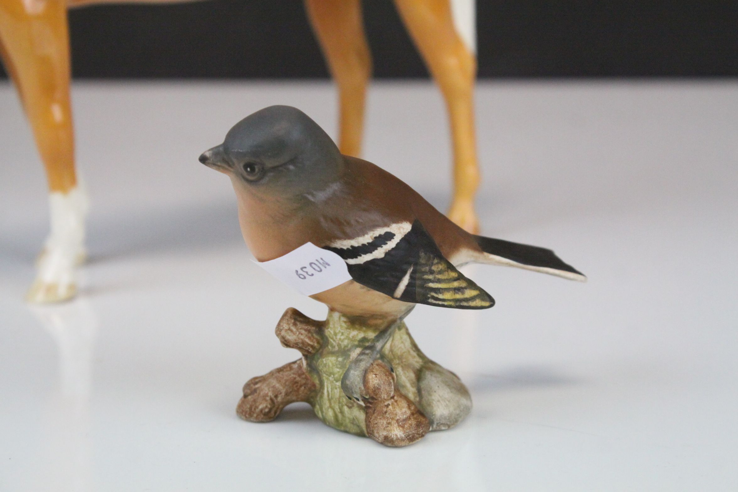 Beswick Palomino Arab Bahram, model no. 1771 plus a Beswick Chaffinch - Image 3 of 7