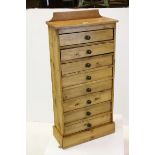 Pine Eight Drawer Chest of Drawers