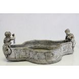 Antique Lead Bird Bath, 47cms wide