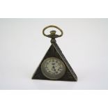 A brass cased Masonic style watch hinge A/F.