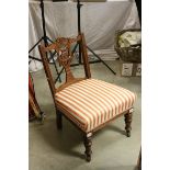 Edwardian Upholstered Nursing Chair