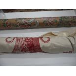 Two Part Rolls of Sanderson Cotton Fabric including Jonelle Duracolour ' Flower of Nepal ' pattern