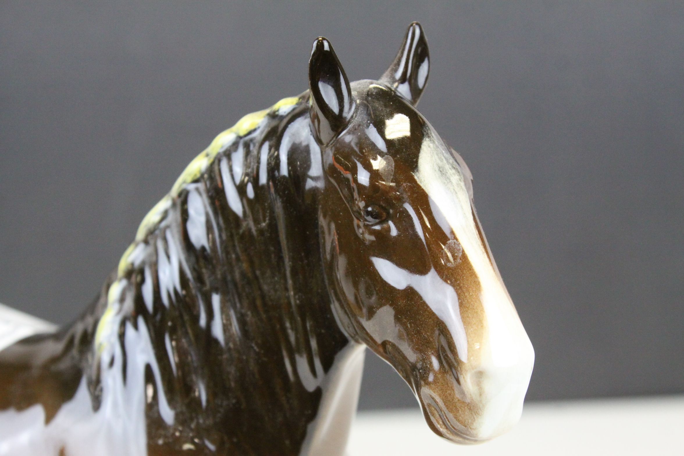 Beswick Brown Shire Mare, model no. 818 together with a USSR Tiger - Image 9 of 10