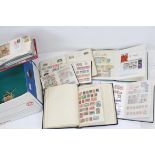 Carton of Stamp Albums and Stock Books containing a quantity of World Stamps, Mint and Used, some