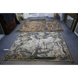 Two Large Machine Made Classical Scene Tapestries